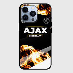 Чехол для iPhone 13 Pro Ajax legendary sport fire, цвет: 3D-черный