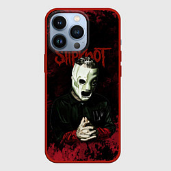 Чехол для iPhone 13 Pro Slipknot dark art, цвет: 3D-красный