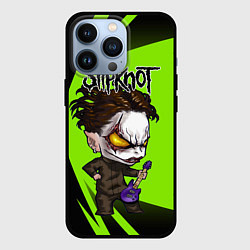 Чехол для iPhone 13 Pro Slipknot green, цвет: 3D-черный