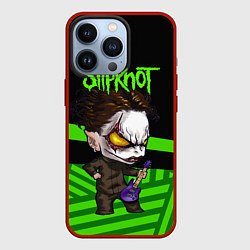 Чехол для iPhone 13 Pro Slipknot dark green, цвет: 3D-красный