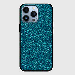 Чехол для iPhone 13 Pro Водяные волны - паттерн, цвет: 3D-черный