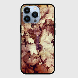 Чехол для iPhone 13 Pro Ключ правды осенних листьях, цвет: 3D-черный