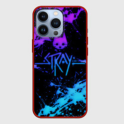 Чехол для iPhone 13 Pro Stray neon paint, цвет: 3D-красный