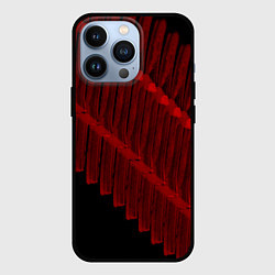 Чехол для iPhone 13 Pro Красный маркер, цвет: 3D-черный