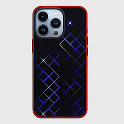 Чехол для iPhone 13 Pro Неоновые ромбы - текстура, цвет: 3D-красный