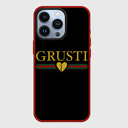 Чехол для iPhone 13 Pro Grusti, цвет: 3D-красный