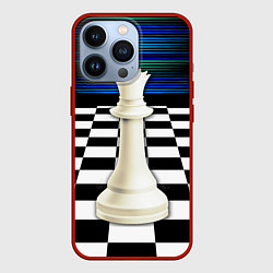 Чехол для iPhone 13 Pro Белая королева, цвет: 3D-красный