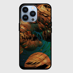 Чехол для iPhone 13 Pro Абстрактные планеты, цвет: 3D-черный