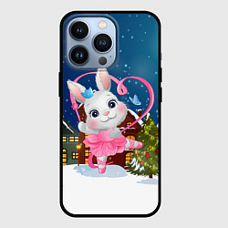 Чехол для iPhone 13 Pro Зайка балерина, цвет: 3D-черный