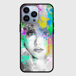 Чехол для iPhone 13 Pro Fashion абстрактный портрет, цвет: 3D-черный