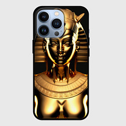 Чехол для iPhone 13 Pro Египетская царица - Золотой бюст, цвет: 3D-черный