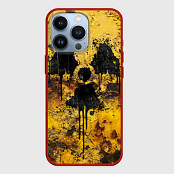 Чехол для iPhone 13 Pro Rusty radiation, цвет: 3D-красный