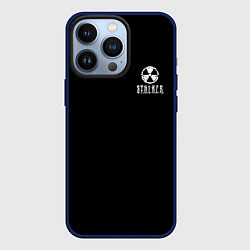 Чехол для iPhone 13 Pro STALKER лого, цвет: 3D-тёмно-синий