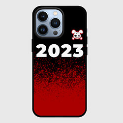 Чехол для iPhone 13 Pro Кролик НГ злой: символ сверху, цвет: 3D-черный