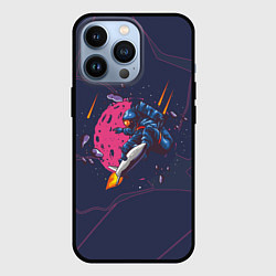 Чехол для iPhone 13 Pro Малиновая луна, цвет: 3D-черный