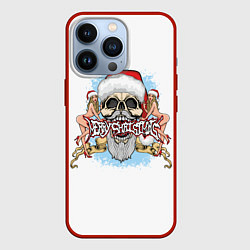 Чехол для iPhone 13 Pro Merry Christmas Санта Хипстер, цвет: 3D-красный