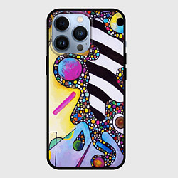 Чехол для iPhone 13 Pro Василий Кандинский Абстрактная композиция, цвет: 3D-черный