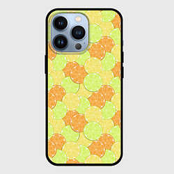 Чехол iPhone 13 Pro Апельсин, лайм и лимон