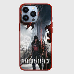 Чехол для iPhone 13 Pro Клайв и Феникс Final fantasy 16, цвет: 3D-красный