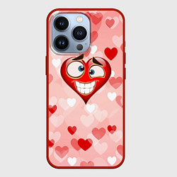 Чехол для iPhone 13 Pro Влюбленное сердечко, цвет: 3D-красный