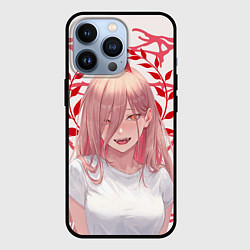 Чехол для iPhone 13 Pro Человек-бензопила - Power, цвет: 3D-черный