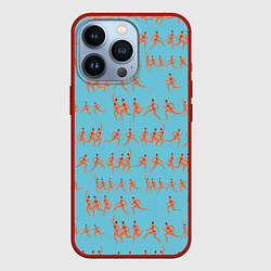 Чехол для iPhone 13 Pro Женский марафон, цвет: 3D-красный
