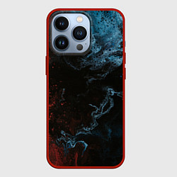 Чехол для iPhone 13 Pro Красно синее небо, цвет: 3D-красный