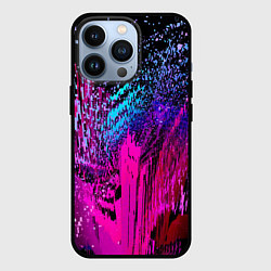 Чехол iPhone 13 Pro Абстрактное множество розовых, фиолетовых и синих