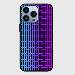 Чехол для iPhone 13 Pro Неоновая клетка, цвет: 3D-черный