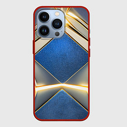 Чехол для iPhone 13 Pro Киберкостюм с подсветкой, цвет: 3D-красный