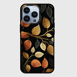 Чехол для iPhone 13 Pro Осеннее настроение - листья, цвет: 3D-черный