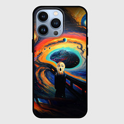 Чехол для iPhone 13 Pro Крик в космосе, цвет: 3D-черный