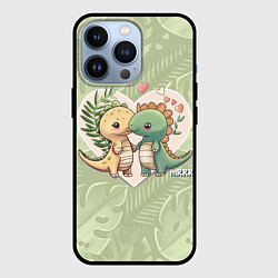 Чехол для iPhone 13 Pro Мистер Влюбленный динозавр, цвет: 3D-черный