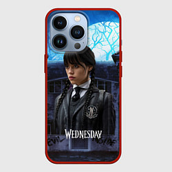 Чехол для iPhone 13 Pro Уэнсдэй: таинственный замок, цвет: 3D-красный