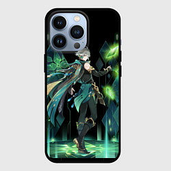 Чехол для iPhone 13 Pro Аль-Хайтам - взрыв стихий, цвет: 3D-черный