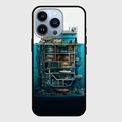 Чехол для iPhone 13 Pro Подводный дом, цвет: 3D-черный
