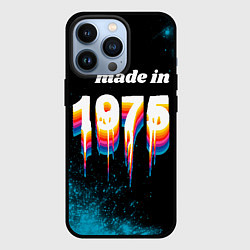 Чехол для iPhone 13 Pro Made in 1975: liquid art, цвет: 3D-черный