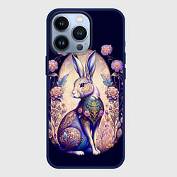 Чехол для iPhone 13 Pro Мистический заяц, цвет: 3D-тёмно-синий
