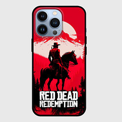 Чехол для iPhone 13 Pro Red Dead Redemption, mountain, цвет: 3D-черный