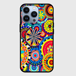 Чехол для iPhone 13 Pro Психоделика калейдоскоп, цвет: 3D-черный