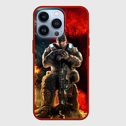 Чехол для iPhone 13 Pro Gears of War Маркус Феникс, цвет: 3D-красный