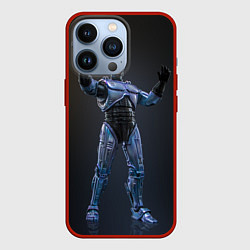 Чехол для iPhone 13 Pro Робокоп в стойке, цвет: 3D-красный