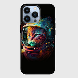 Чехол для iPhone 13 Pro Кот в скафандре, цвет: 3D-черный
