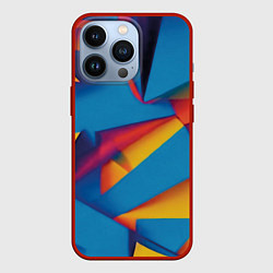 Чехол для iPhone 13 Pro Абстракция от Нейросети, цвет: 3D-красный