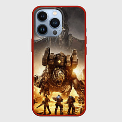 Чехол для iPhone 13 Pro Gears Tactics, цвет: 3D-красный