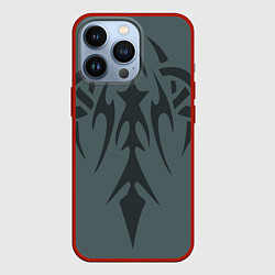 Чехол для iPhone 13 Pro Малахитовая татуировка, цвет: 3D-красный