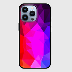 Чехол для iPhone 13 Pro Битва градиентов неон, цвет: 3D-черный