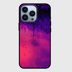 Чехол для iPhone 13 Pro Фиолетовый космос, цвет: 3D-черный