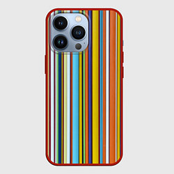 Чехол для iPhone 13 Pro Абстрактное множество разноцветных листов, цвет: 3D-красный