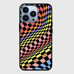 Чехол iPhone 13 Pro Colorful avant-garde chess pattern - fashion